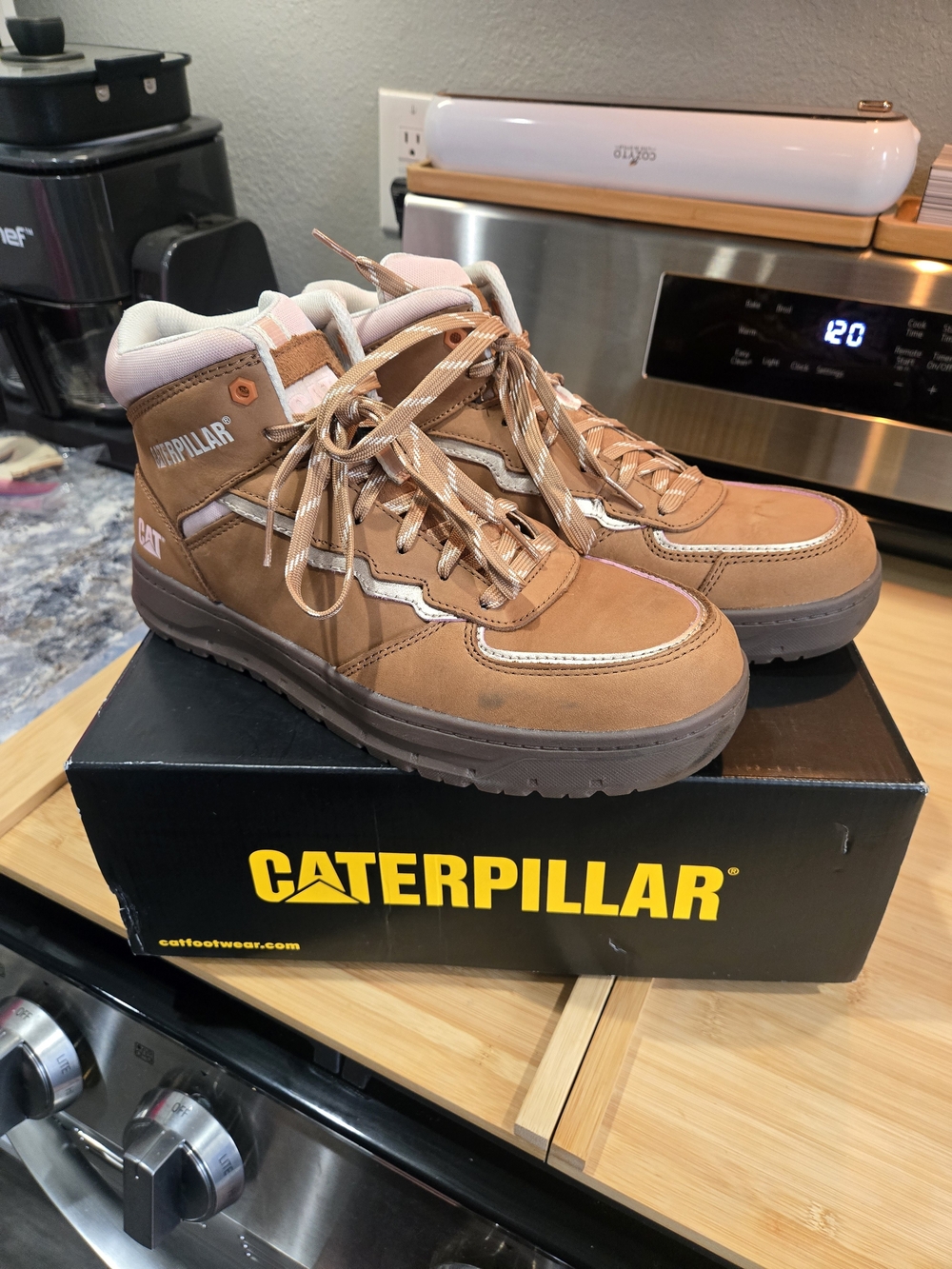 Caterpillar Women's Brown High-Top Casual Boots